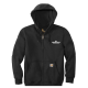 Carhartt Rain Defender Paxton Heavyweight Hooded Zip-Front Sweatshirt (Black)